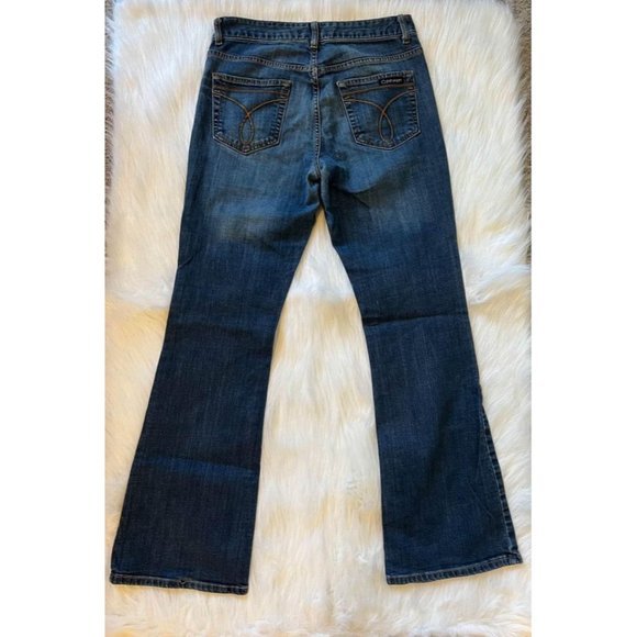 Calvin Klein Womens Flare Jeans Size 6/28 - Picture 3 of 10